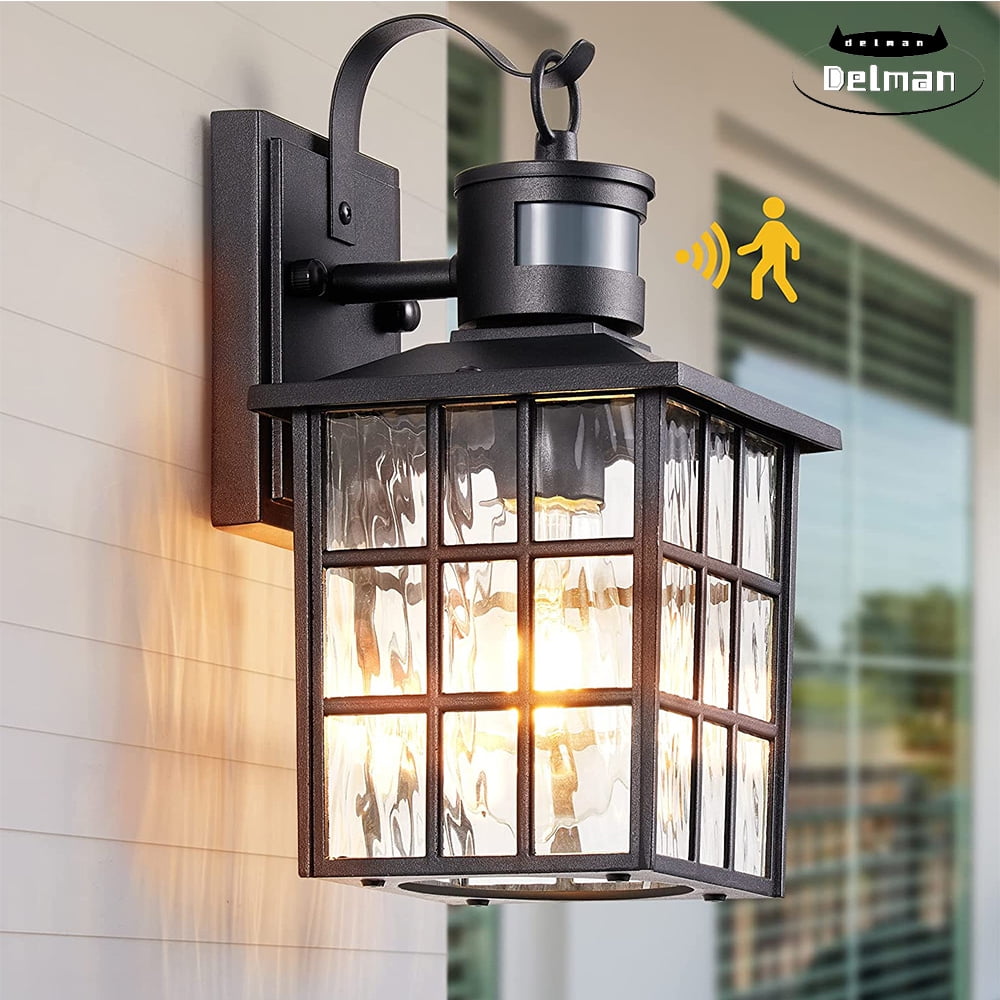 Outdoor Wall Lantern with Motion Sensor