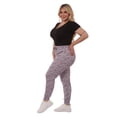 thumbnail image 2 of Plus Size Soft Brushed Fleece Lined Sweatpants - Lavender Space Dye, 2 of 9