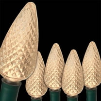 SuperBright 16 ft. 25-Light LED Warm White C9 String Light Set