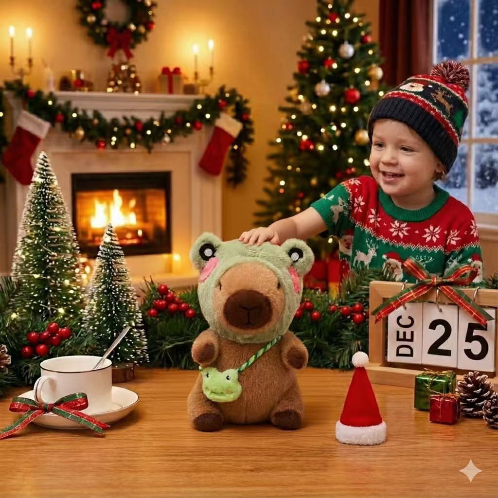 Capybara Plush with  Clothes & Accessories, Dress Up Capybara Stuffed Animal plush toys , 10.2 in Cute Plushies for Girl/Boy Birthday or Christmas Gift