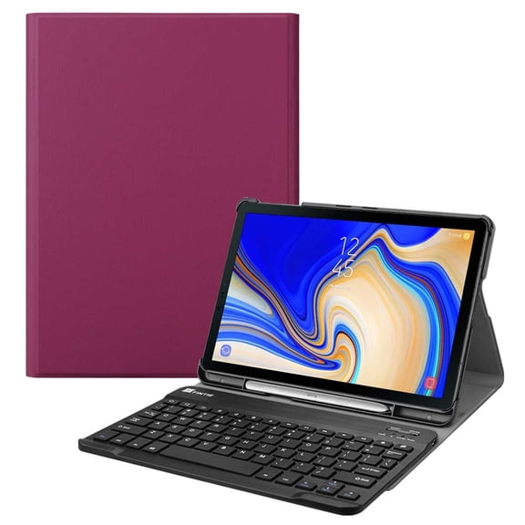 Fintie Bluetooth Keyboard Case for Samsung Galaxy Tab S4 10.5 2018 Model SM-T830/T835/T837, Slim Stand Cover