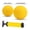 1x 3.5in and 1x 5in, variant on Spike Replacement Balls Thick Yellow Soft Strong Mini Volleyball with Pump for Competitive Backyard Lawn Beach Toy Activity Play