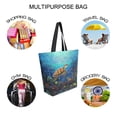 thumbnail image 7 of ALAZA Turtle in Ocean Large Shoulder Tote Bag Canvas Handbag for Outdoor Beach, 7 of 7