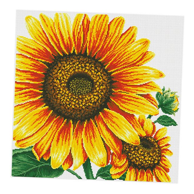 Kits de inicio de estampado preimpreso para principiantes girasol flor de terre 61 × 61 cm Macarena