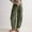 Army Green, variant on LADIGASU Women'S Spring Solid Color Lace-Up With Cotton And Linen All Straight Leg Casual Pants