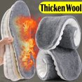 thumbnail image 2 of Plantilla térmica gruesa de felpa Unisex, espuma viscoelástica cálida de lana para zapatos deportivos, almohadillas suaves para zapatos absorbentes au, 2 of 5