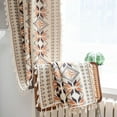 thumbnail image 6 of Vireellx Beige Curtains Crochet Lace Patchwork Drapes Curtains 84 Inch Length 2 Panels Tassel Rod Pocket Semi-Sheer Boho Bedroom Living Room Farmhouse Rustic Window Curtain Panels, 6 of 8