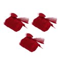 thumbnail image 2 of Bouquet Ribbon, Fringe Chiffon Silk Ribbon Hand Dyed Hand Crafted Soft Touch Easy To Cut  For Wedding For Gift Wrapping Dark Red, 2 of 8