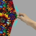 thumbnail image 7 of Womens High Waist Floral Printed Work Out Yoga Capri Pants Elastic Body-Shaping Yoga Pants Base Layer Pants, 7 of 7
