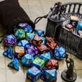 thumbnail image 5 of 7pcs Polyhedral DND Dice Set, for Table Game Dice Role-Playing RPG Dice, Blue & Purple, 5 of 9