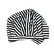 thumbnail image 5 of Kearding Gorros de ducha para el cabello Estampado de flores Impermeable Reutilizable Cubierta de lazo elástico Turbante de baño Sombrero Raya 2Conjunto, 5 of 6