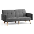 thumbnail image 2 of Lofka 68" Modern Sofa with Soft Cushion for Dorm Room, Office and Living Room, Dark Gray(Upgraded), 2 of 8
