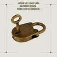 thumbnail image 3 of Mini Padlock With Key Mini Bear Shape Padlock Vintage Antique Style Padlock, 3 of 6