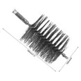 Chimney Cleaning Brush for Fireplace Flue Pipe with Steel Wire Bristles