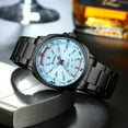 thumbnail image 4 of CURREN 8455 Men Ice Blue Quartz Waterproof Stainless Steel Sports Watch Casual Fashion Wristwatch, 4 of 5