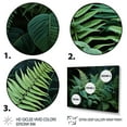 thumbnail image 3 of Designart "Dynamic Ferns Green and Black Contrast III" Floral Floater Framed Wall Decor, 3 of 7