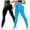 Blue, variant on 3D Cellulite Leggings - 2PC High Waisted Butt Lifting Tummy Control Yoga Pants for Gym Workout(Black,M)