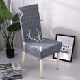 thumbnail image 1 of Cubierta trasera del asiento de comedor corta Yotijar Decoración Funda para comedor 4 Fundas para sillas de comedor, 1 of 7