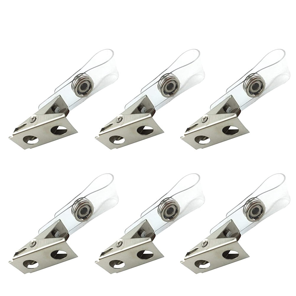Supvox Badge Reel with Belt Clip and Clear PVC Strap for Conventions and Seminars 100Pcs