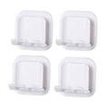 thumbnail image 1 of Bovemsi Organizer Rack 4Pack Toothbrush Holder For Bathroom Wall Mounted Toothbrush Holder Adhesive Toothbrushes Organizer Plug Socket Holders Shower White, 1 of 9