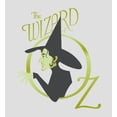 thumbnail image 4 of Wizard Of Oz Wicked Witch Logo  Women's Vivid White Crew Neck Short Sleeve Crop Tee-Small, 4 of 4