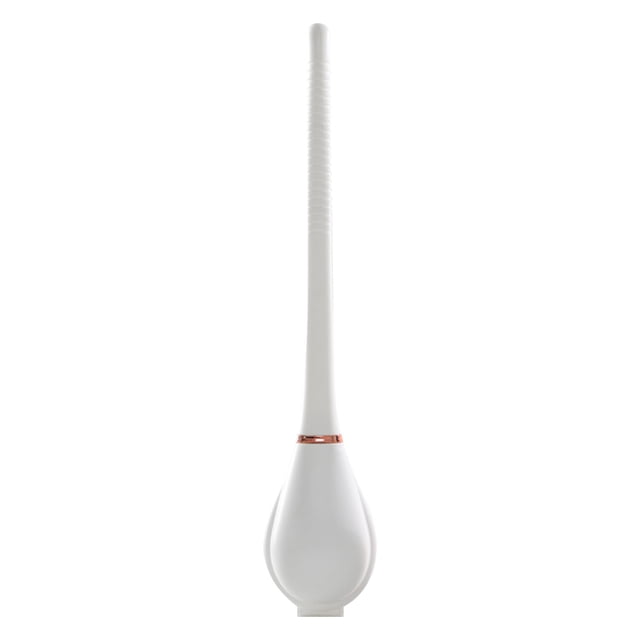 ¡Precio rebajado! Escobilla de baño de silicona flexible con cabezal plano y flexible, escobilla de baño moderna para montaje en pared sin taladrar con soporte de secado por un período limitado