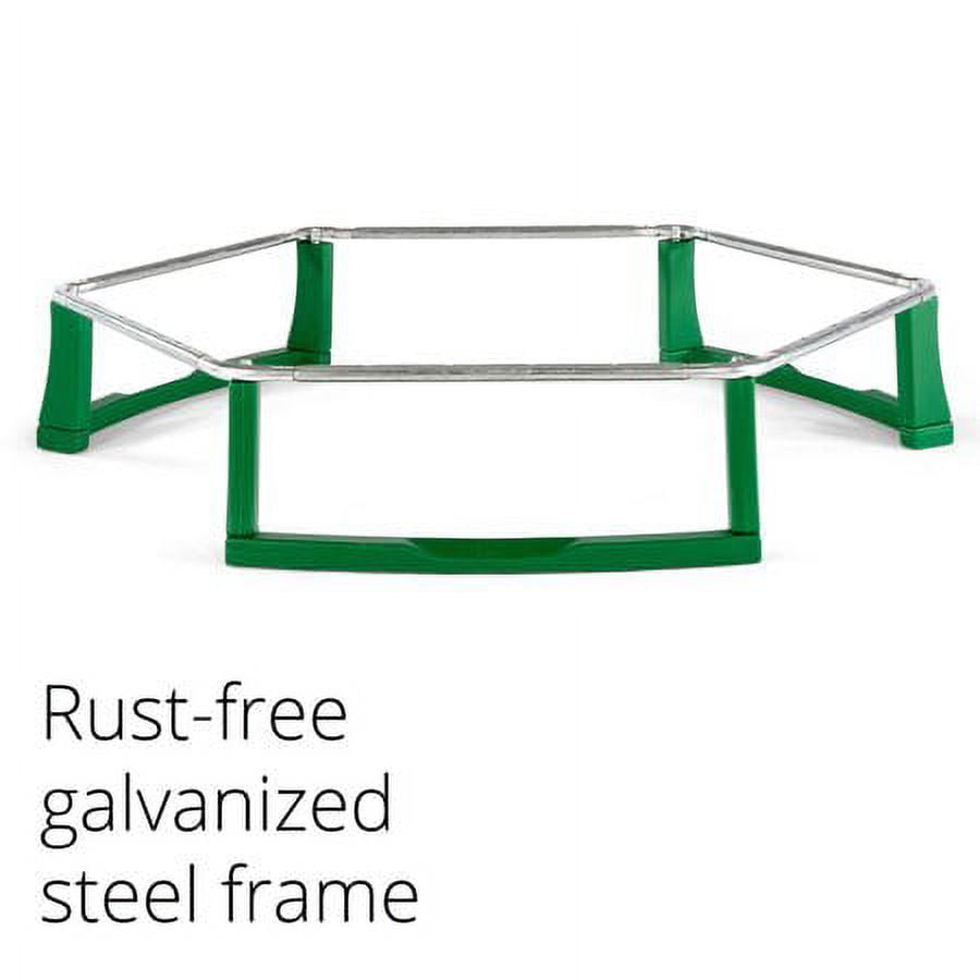 Plum Play Junior 7-Foot Trampoline, with Safety Enclosure, Blue/Green