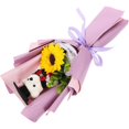 thumbnail image 5 of Chic Purple BearShaped Bouquet for Graduation Photos Decoration Foam Plastic Cloth 6 Inches, 5 of 5
