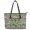 Butterfly Camo Print, variant on POLERO Leopard Print with Pink Roses Curved Leather Bag, PU Leather Saddle Handbag for Shopping, Practicality Lightweight Tote Bag