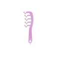 thumbnail image 1 of Z Shape Hair Comb Plastic Portable Detangling Combs Hair Styling Tool For Beauty SalonPurple, 1 of 1