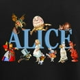 thumbnail image 3 of CafePress - Alice & Friends In Wonderland Women's Dark Pajamas - Women's Short Sleeve Print T-Shirt and Pants Dark Cotton Pajama Set, 3 of 7