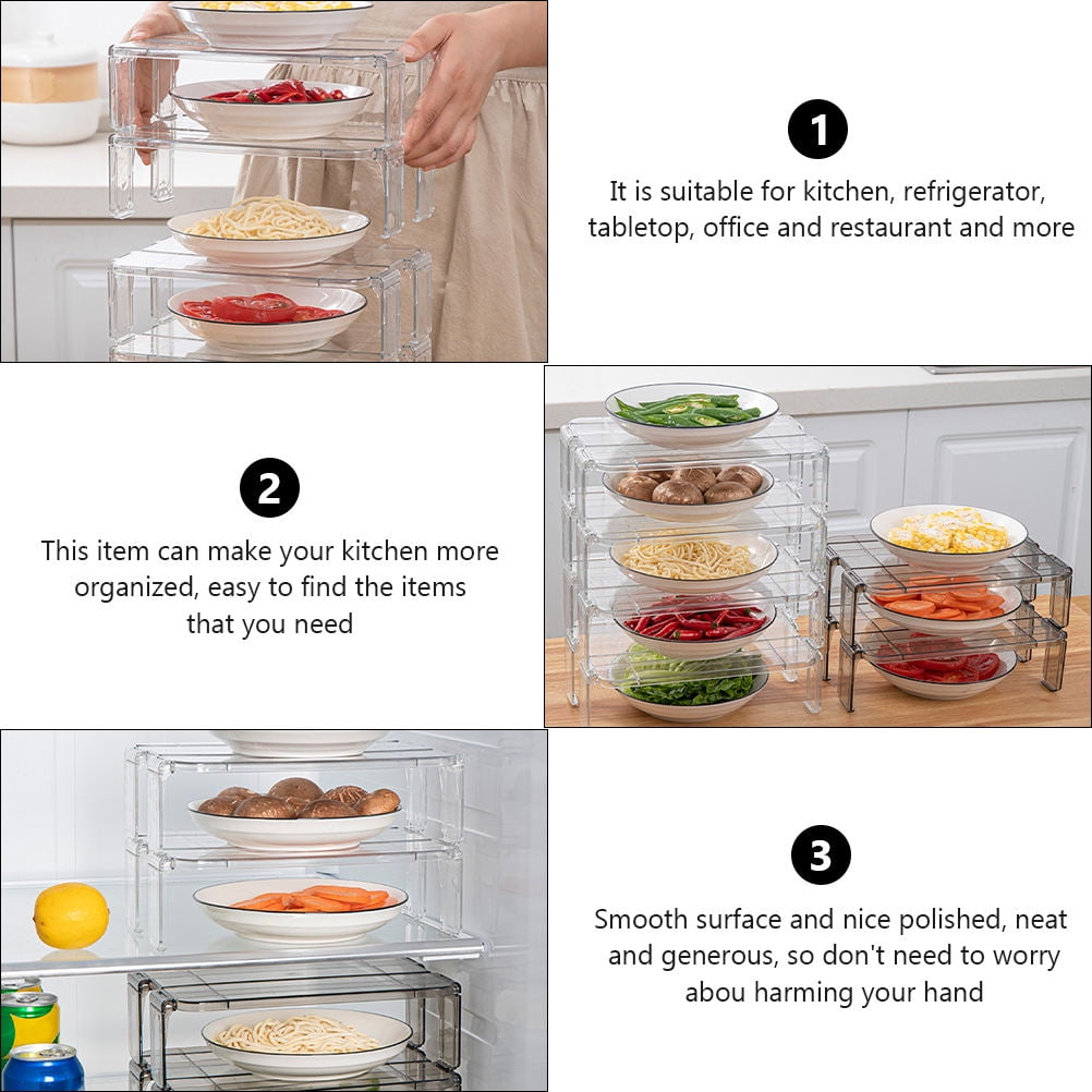 FRCOLOR  2 Pcs Refrigerator Shelf Neat and Generous Storage Rack