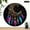 10x10in, variant on Patifu Crescent Moon Dreamcatcher Colorful Wooden Wall Clock Silent Sweep Movement 10x10in