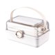 thumbnail image 5 of Caja de maquillaje plegable de escritorio, caja organizadora de suministros de primeros auxilios, estuche de maquillaje portátil impermeable, caja de, 5 of 8