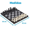 thumbnail image 3 of Ajedrez Profesional Magnético Bluelander Tablero Plegable y Portátil de 25cm x 25cm Bluelander  Blanco con Negro, 3 of 7