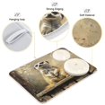 thumbnail image 4 of BZSMCE Dish Drying Mat Cute Meerkat Sitting on Wooden Design Drying Mats, 4 of 8