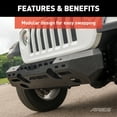 thumbnail image 3 of ARIES 2082074 TrailChaser Black Aluminum Front Bumper with Winch Mount, Select Jeep Wrangler JL, Gladiator Fits select: 2019 JEEP WRANGLER UNLIMITED, 2021 JEEP WRANGLER UNLIMITED SPORT, 3 of 6