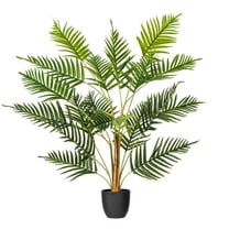 Vickerman 35" Artificial Potted Fern Palm Real Touch Leaves.