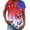 Multicolor(American Flag Butterfly), variant on Iaqnaocc Womens Shirts 250 Anniversary Usa 4th Of July Short Sleeve Button V Neck Patriotic American Flag Butterfly Tees Vintage 2026 Summer Festival Tee Shirts Dark Blue M