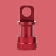 thumbnail image 3 of Eigraketly Pedal de bicicleta plegable, hebilla de liberación rápida, marco Base de aleación de aluminio, adaptador de montaje, accesorio de Ciclismo Rojo, 3 of 6