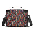 thumbnail image 3 of Lunch Box Pioneer Flower Floral Print Pattern Insulated Lunch Bag for Women Men,Medium Leakproof Lunchbox Cooler Bag Adjustable Strap,10 X 6.7 X 8 Inches, 3 of 6