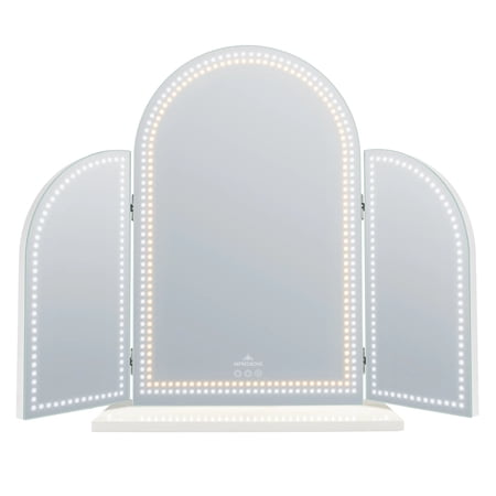 Impressions Vanity Stage Lite Arch Trifold LED Vanity Mirror with Ultra bright Tritone Lighting