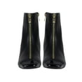thumbnail image 2 of Ninety Union ELITE Low Metallic Heel Zipper Bootie, Black, 11, 2 of 5