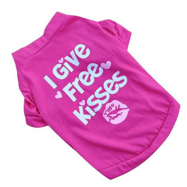 Ropa Para Mascotas Verano Gato Perro Camisa Ropa Algodón Impresión Mascota Ropa Para Perros Camiseta Inevent PT002585-09