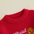 thumbnail image 6 of Cjfdfy Toddler Baby Boy Girl Christmas Sweater Gingerbread Christmas Lights Embroidery Long Sleeve Knitted Tops Kids Cute My Christmas Fall Winter Outfit 6M-4Y, 6 of 9