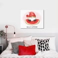 thumbnail image 4 of Picia Watermelon Gnome Pattern Decorative Picture – Unique Wall Art, Modern Canvas Print for Trendy Interiors (Horizontal), 4 of 6