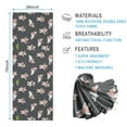 thumbnail image 2 of Gray Cow Grass Pattern Hot Yoga Mat Towel Non Slip for Hot Yoga - Quick-Drying Yoga Mat Cover with 4 Corner Pockets with Travel Bag - Hot Yoga Towel Non Slip Grip Moisture Wicking Sweat 70"x26", 2 of 6