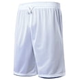 thumbnail image 2 of Hanerdun Men Gym Shorts Male Double-Sided Basketball Pants Dark Blue/ White L, 2 of 5