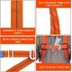 thumbnail image 5 of Cinturón de seguridad de protección contra caídas, kits de seguridad de detención de caídas de 5 puntos, arnés de escalada de protección contra caídas ajustable ergonómico, seguridad de protección con, 5 of 5