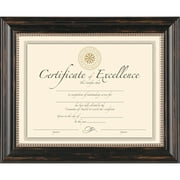 DAX Genova Document Frame, 8 12/ x 11, Plastic, Black